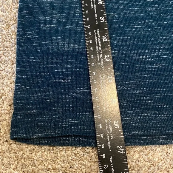 Marc Anthony Dark Blue Long Sleeve Henley. Size M. Slim Fit. - Picture 7 of 10